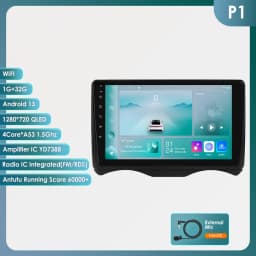 9" Hizpo 2Din Android14 Car Radio for Citroen C2 C3 2002 - 2006 Auto CarPlay 4G BT SWC GPS RDS DSP Snapdragon 6115 360°CAM