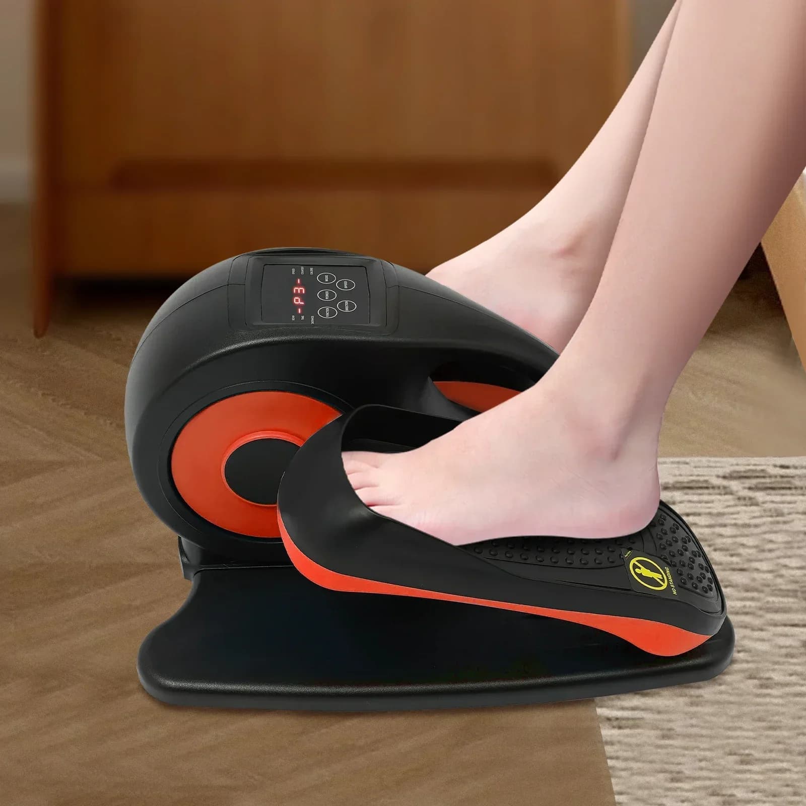 Electric Elliptical Trainer w/Remote 5 Speed Levels & LCD Display for Home Rehabilitation & Fitness