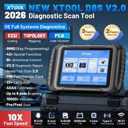 2026 XTOOL D8S Car Diagnostic Tools OBD OBD2 Scanner Bidirectional Scanner CAN FD DOIP FCA AutoAuth 42+ Resets ECU Coding Tool