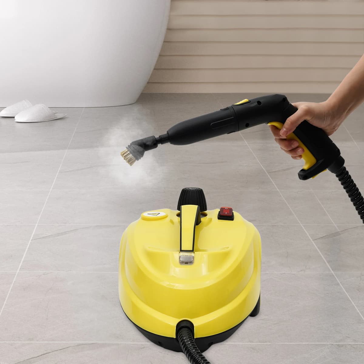 2000 W All-in-One Household Steam Cleaning System 1.8 L High-Pressure Multi-Surface Steam Sanitization Kit with 9.84 ft Cord