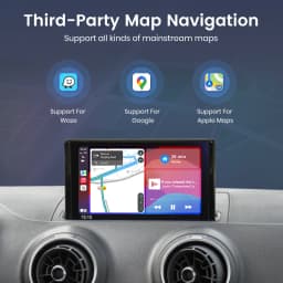 Junsun Wireless CarPlay Android Auto Interface Adapter Box For Audi A3 8v Q2 8P 2013-2018 with AirPlay Mirror Link Bluetooth