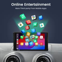 Junsun Wireless CarPlay Android Auto Interface Adapter Box For Audi A3 8v Q2 8P 2013-2018 with AirPlay Mirror Link Bluetooth