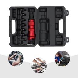 M3-M10 Drill-Compatible Rivet Nut Attachment Home Rivet Nut Gun Converter Kit Cordless Electric Riveting Tool with Carrying Case