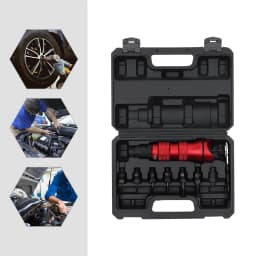 M3-M10 Drill-Compatible Rivet Nut Attachment Home Rivet Nut Gun Converter Kit Cordless Electric Riveting Tool with Carrying Case