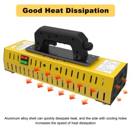 DATOUBOSS Portable 2000W Infrared Curing Lamp Paint Baking Lamp Short Wave Infrared Drying Lamp AutoBody Repair Tool Paint Dryer