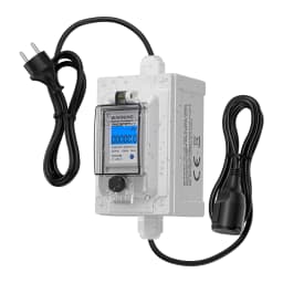 Mobile Digital Electricity Meter 230 V 60A Mobile Meter CEE Outdoor KWH Meter IP67 Waterproof Industrial Plug LED Power Meter
