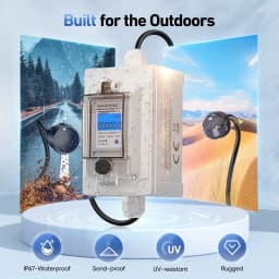 Mobile Digital Electricity Meter 230 V 60A Mobile Meter CEE Outdoor KWH Meter IP67 Waterproof Industrial Plug LED Power Meter