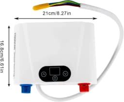 5500W 220V Electric Hot Water Boiler Tankless Mini Hot Water Boiler With LED Temperature Display Dry Head Protection