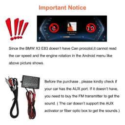 Bonroad Qualcomm 4+64GB/8+128GB Android 14 Car Video Players with GPS Navigation for BMW X3 E83 2003–2011, Featuring Factory‑Installed Screen and CarPlay