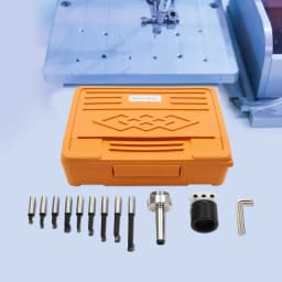 Drill Head Set MK2 M10 Diameter 50 Mm Boring Head Set with 9 Pieces Boring Rods in Various Sizes with Storage Box F1-12 50 Mm
