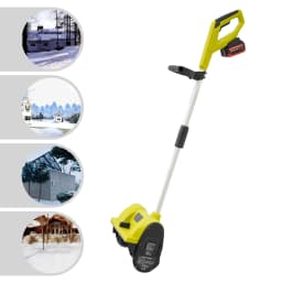 BYMAOCAR Battery washer, self-sustaining 1200W Snow Thrower Battery Powered Snow Blower 2200r/min for Removing Snow