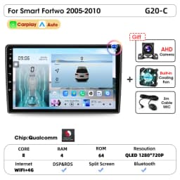Srnubi 2 Din Car Radio For Citroen C5 2008-2017 Multimedia Player Carplay Android auto Stereo Autoradio GPS Navegador Head Unit