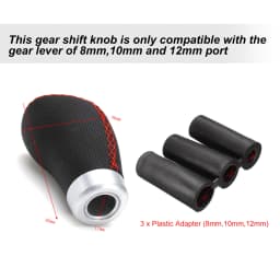 5 6 Speed Car Manual Gear Shift Knob Replacement for 8mm 10mm 12mm Port Gear Lever