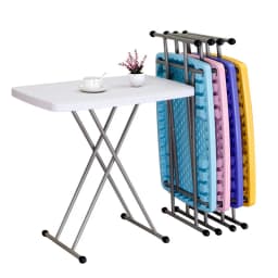 Folding small table Simple dining table 76X portable liftable writing desk Dormitory long table learning computer desk