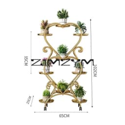 5/6/9 Potted Flower Metal Shelves Plant Rack Plant Pot Stand Decoration for Indoor Outdoor Garden