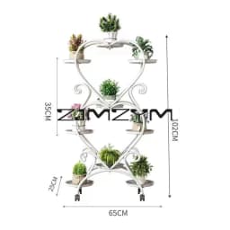 5/6/9 Potted Flower Metal Shelves Plant Rack Plant Pot Stand Decoration for Indoor Outdoor Garden