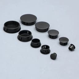 Black Plastic Hole Plug Snap-on Cover Dust Caps Furniture Screw Hole Cover Tube Pipe Inserts Plug Bung
