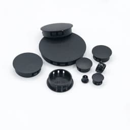 Black Plastic Hole Plug Snap-on Cover Dust Caps Furniture Screw Hole Cover Tube Pipe Inserts Plug Bung
