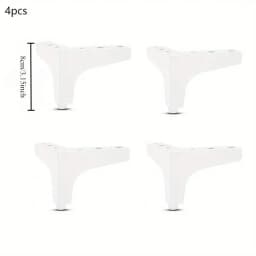 4pcs 10cm Metal Furniture Foot Bathroom Cabinet Sofa Bedside Tables Coffee Table Legs Furniture Part Replacement Feet