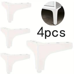 4pcs 10cm Metal Furniture Foot Bathroom Cabinet Sofa Bedside Tables Coffee Table Legs Furniture Part Replacement Feet