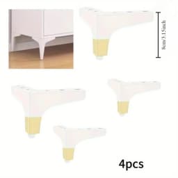 4pcs 10cm Metal Furniture Foot Bathroom Cabinet Sofa Bedside Tables Coffee Table Legs Furniture Part Replacement Feet