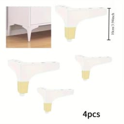 4pcs 10cm Metal Furniture Foot Bathroom Cabinet Sofa Bedside Tables Coffee Table Legs Furniture Part Replacement Feet