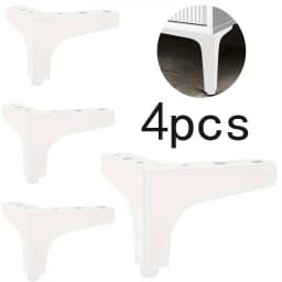 4pcs 10cm Metal Furniture Foot Bathroom Cabinet Sofa Bedside Tables Coffee Table Legs Furniture Part Replacement Feet