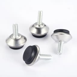 4pcs Adjustable Metal Furniture Levelers Multidirectional Feet Leg M6*15mm Thread Screw Black/Silver/Gold Table Chair Sofa Chest
