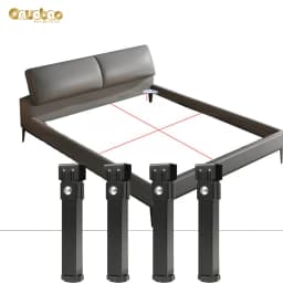 Onuobao Row frame bed leg support column 3×3 clamp feet bedside support reinforcement adjustable furniture feet, bed bottom mute