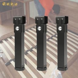 Onuobao Row frame bed leg support column 3×3 clamp feet bedside support reinforcement adjustable furniture feet, bed bottom mute