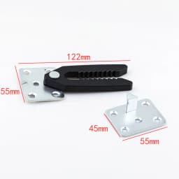 2pcs Furniture Hinge Sofa Connector Hasp Alligator Clip Joint Snap Link Sectional Sofa Connection Fastener Metal Accessories