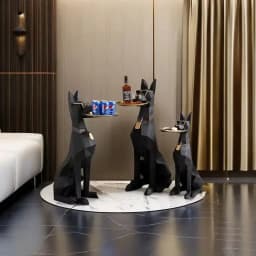 HotLarge, Creative, Floor-to-ceiling, Gentleman Dog, Ornament Light Luxury Living Room Decoration TV Cabinet, Home, Tray, New Ho