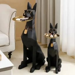 HotLarge, Creative, Floor-to-ceiling, Gentleman Dog, Ornament Light Luxury Living Room Decoration TV Cabinet, Home, Tray, New Ho