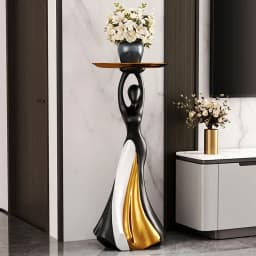 Creative Figure Sculpture Side Table Art Abstract Sofa Side Table Luxury Living Room Porch Decor Corner Table Designer Furniture
