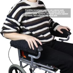 2pcs Armrest Cushion For Office Chair Wheelchair Arm Covers Office Chair Armrest Cushion Walker Handle Pads