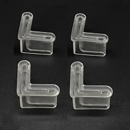 2-10Pcs L Type Rubber Base Non-Slip Foot Pad Slotted Angle Bar Triangle Feet Shelf Iron Bed Foot Cover Protective Rubber Sleeve