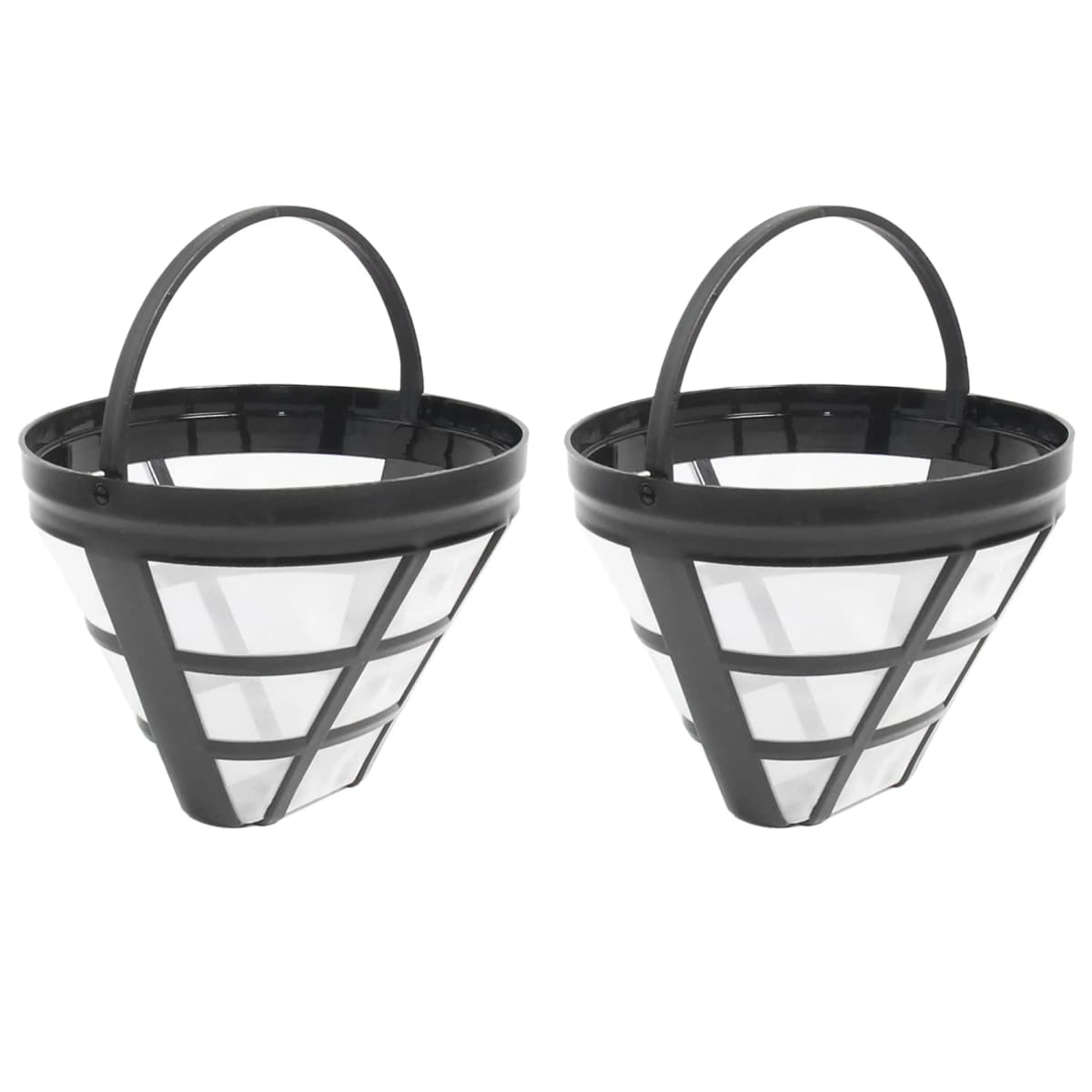 2Pack No.4 Reusable Coffee Maker Basket Filter for Cuisinart Ninja Filters, Fit Most 8-12 Cup Basket Drip Coffee Machine
