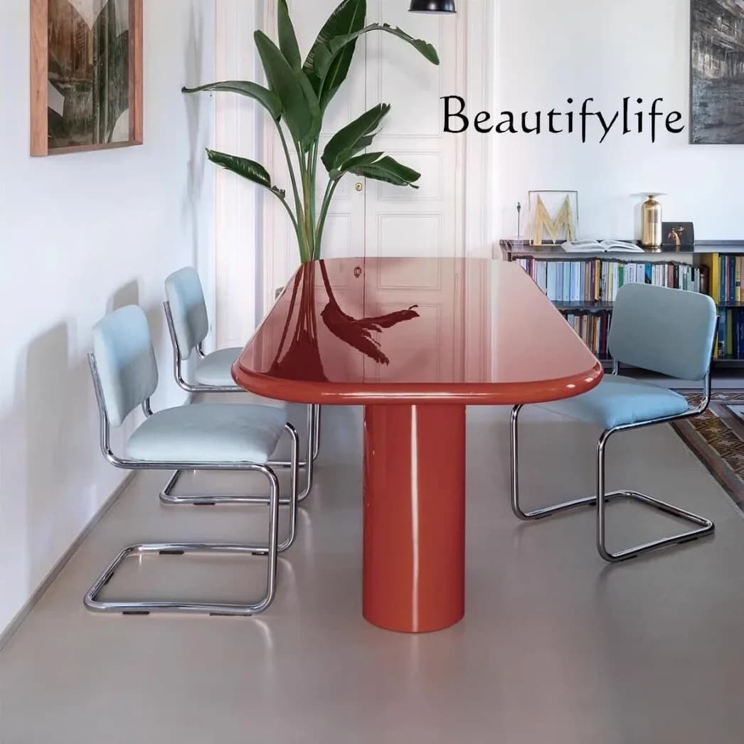 Light luxury living room desk minimalist dining table negotiation studio office desk designer style high sense