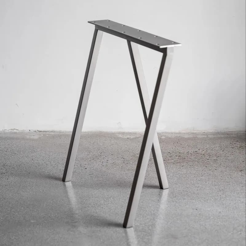 Brushed Stainless Steel Table Legs Industrial Office Desk Bases Conference Table Feet Kitchen Island Bar Stand Support Furniture