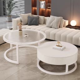 Luxury Modern Coffee Table Designer Livingroom Extra Large Coffee Table Restaurant Table Basse Ronde De Salon Nordic Furniture