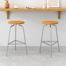 Nordic Designer Bar Chair Iron Leg Counter Stool Minimalist Reception Chair for Cafe Industrial Vintage Kitchen Island Stool