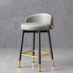 Luxury Nordic Bar Chair Elegant Counter High Design With Backrest Bar Chair Outside Taburetes Para Barra Nordic Furniture