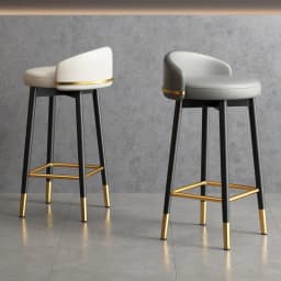 Luxury Nordic Bar Chair Elegant Counter High Design With Backrest Bar Chair Outside Taburetes Para Barra Nordic Furniture