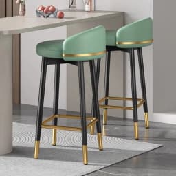 Luxury Nordic Bar Chair Elegant Counter High Design With Backrest Bar Chair Outside Taburetes Para Barra Nordic Furniture