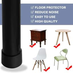 4pcs/set Chair Leg Caps Rubber Feet Protector Pads Furniture Table Covers Socks Hole Plugs Dust Cover Furniture Leveling Feet