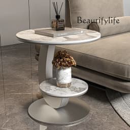 BJ BJ Light Luxury Living Room Sofa Side Table Balcony Small Round Table Advanced Sense Creative Home Small Coffee Table Advanc