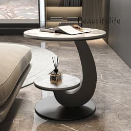 BJ BJ Light Luxury Living Room Sofa Side Table Balcony Small Round Table Advanced Sense Creative Home Small Coffee Table Advanc