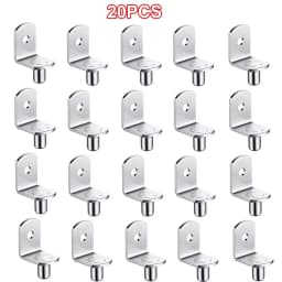 40Pcs Shelf Brackets Support Studs Pegs 5mm Metal Pin Shelves Seperator Furniture Shelf Wall Mount Bracket Holder For Cabinet