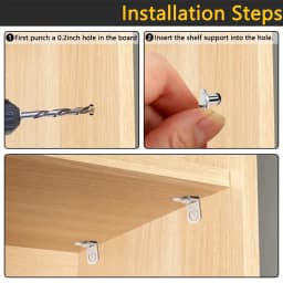 40Pcs Shelf Brackets Support Studs Pegs 5mm Metal Pin Shelves Seperator Furniture Shelf Wall Mount Bracket Holder For Cabinet