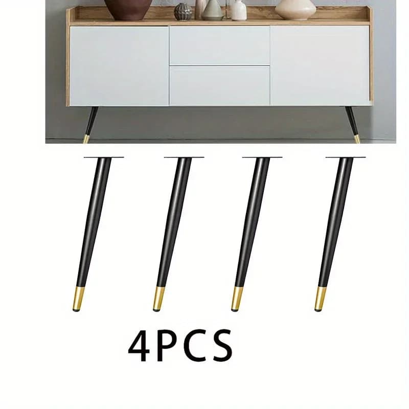 4pcs Furniture Leg Accessories Furniture Legs Metal Furniture Replacement Sofa Living Room Bedroom Table Cabinet TV Stand Feet